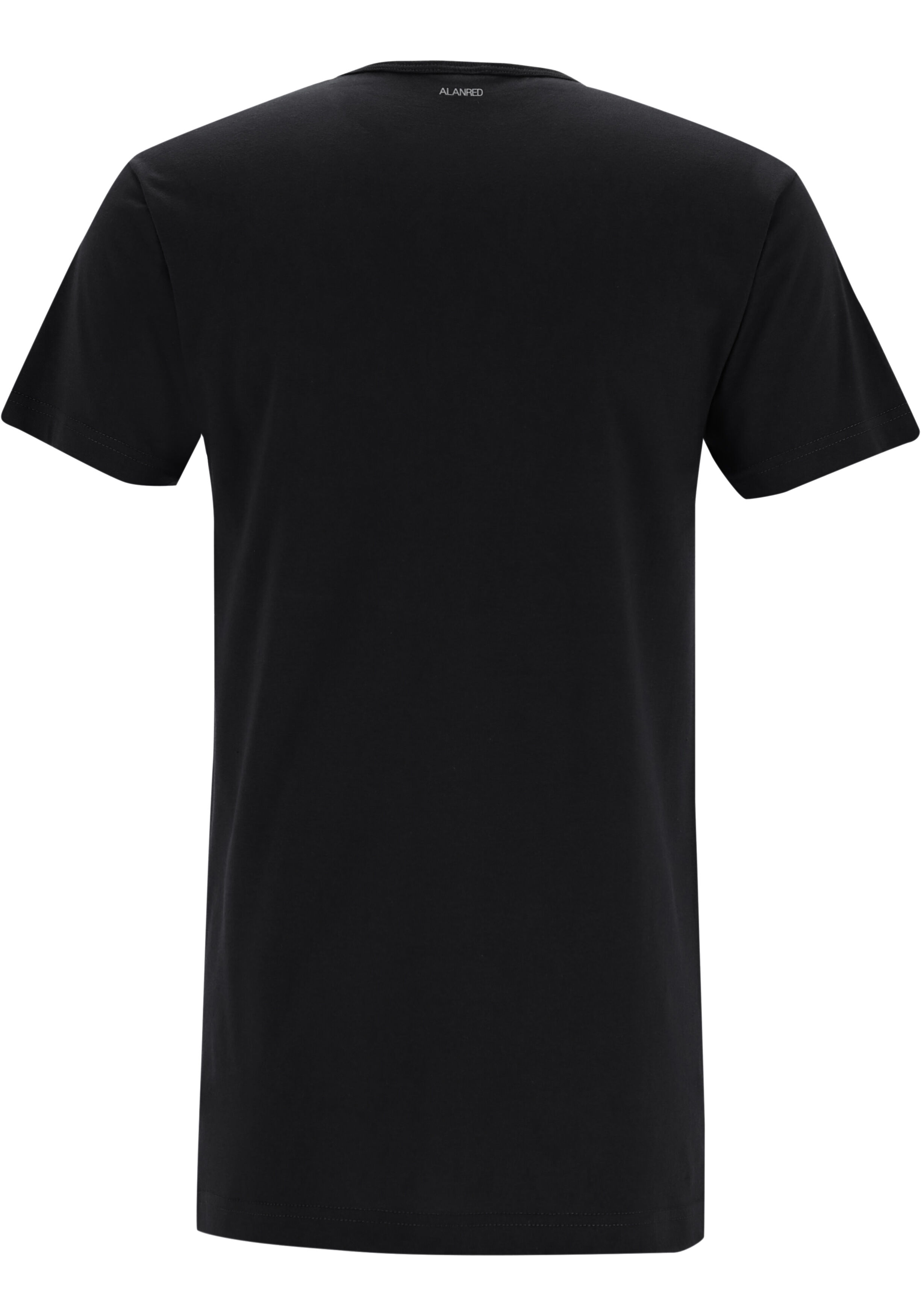 ALAN RED T-shirts Derby extra lang (2-pack), O-hals, zwart